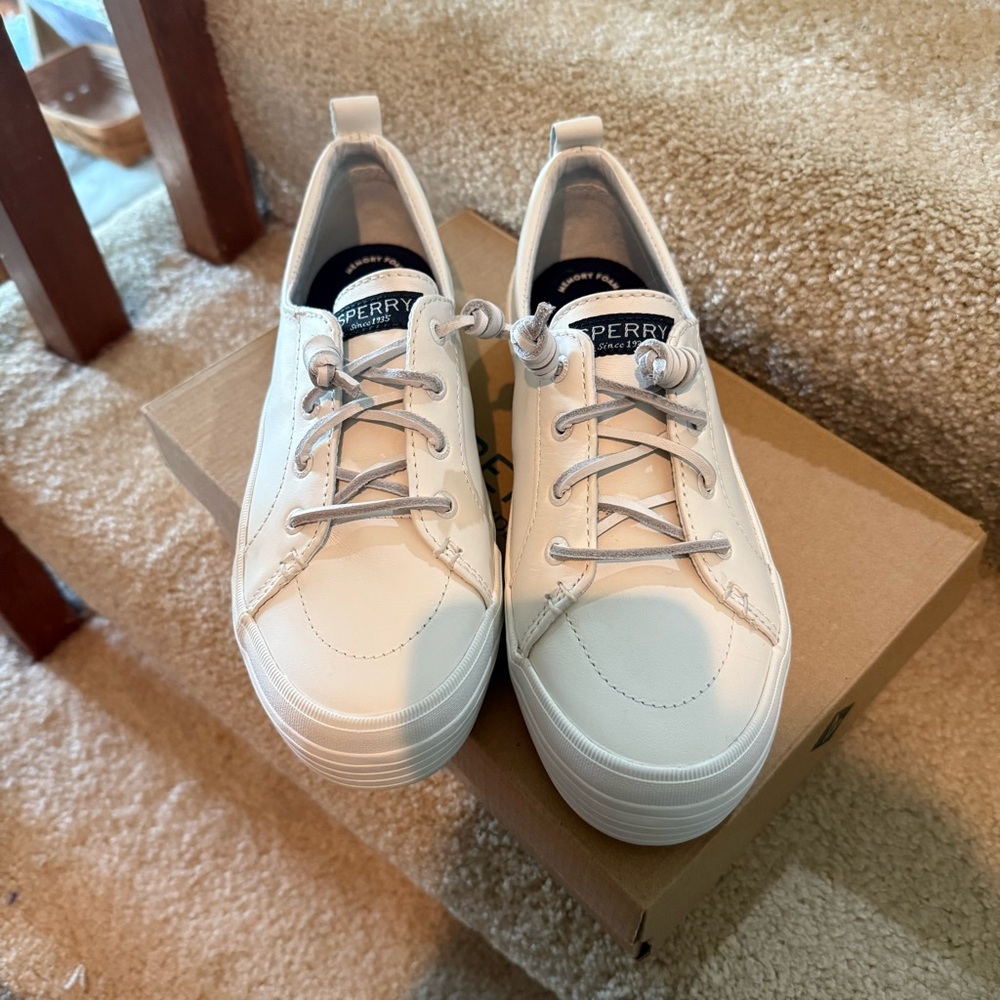 Sperry Women's White Sneakers Size 7 - New/Never Worn